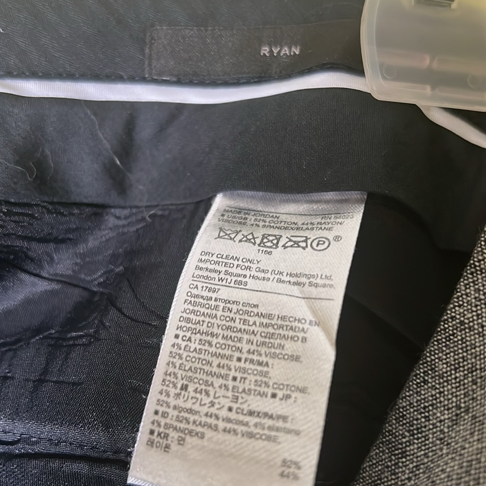 Banana Republic Gray Dress Pants Classic Straight-Leg size 12. - Picture 4 of 7